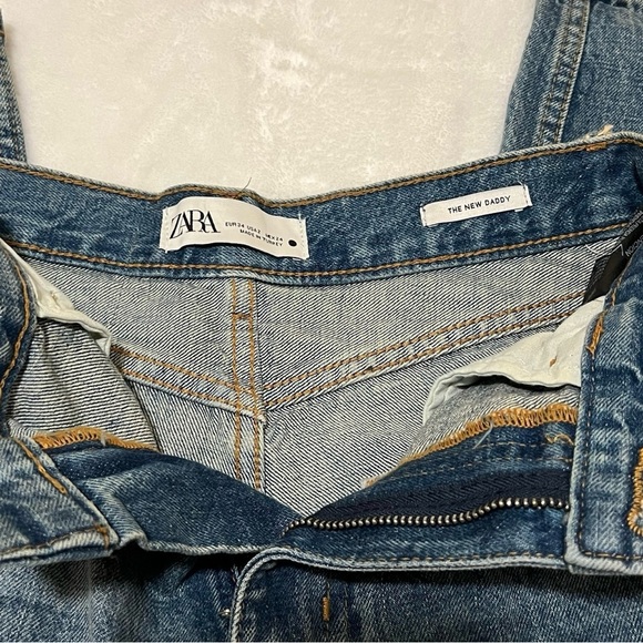 Zara New Daddy distressed Ankle jeans - Picture 3 of 6